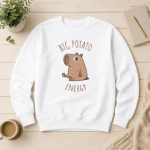 Original Big Potato Energy Capybara Sweater