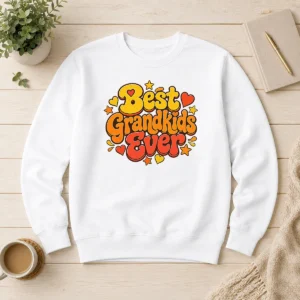 Good Awesome Groovy Retro Grandkids Celebration Sweater