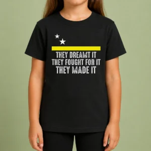 Pretty Hot Uracao Flag They Dreamed It Fought For It Kids T-Shirt