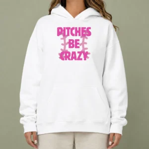 Premium Softball Apparel Pitches Be Crazy Hoodie