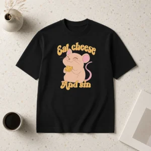 Top Funny Eat Cheese And Sin Mouse