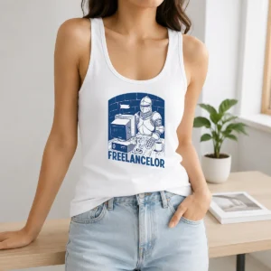 Funny Official Freelancer Knight Gaming Vintage Funny Gamer Tank Top