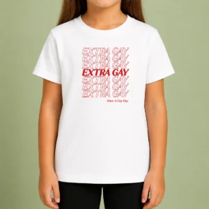 Nice Premium Extra Gay Have A Gay Day LGBTQ Pride Rainbow Kids T-Shirt