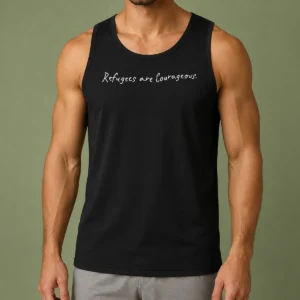 Premium Pretty Refugees Are Courageous Tank Top