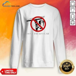 Funny Surveillance Camera Solar Power Gadsden Flag DONT TREAD ON ME Libertarian Sweatshirt in dark color with bold graphic print