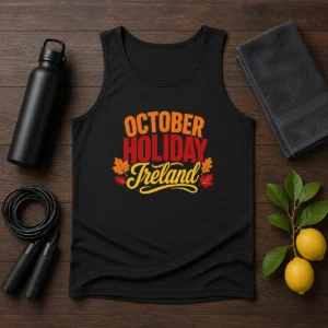Pretty October Holiday Ireland Cozy Fall Typography Vector Shirt - Image 3