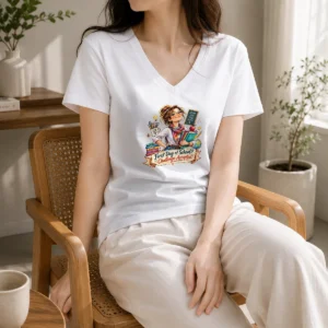 Nice Humorous Watercolor First Day Of School Teacher For Woman Shirt - Image 2