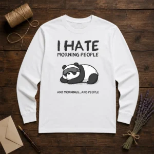Official I Hate Morning People Long Sleeve Shirt