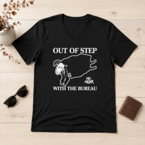 Nice Official Fox Mulder Out Of Step With The Bureau V-Neck Shirt