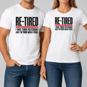 Premium Pretty RE TIRED Funny Office Burnout Graphic