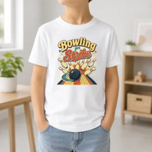 Pretty Bowling For Strike Vintage Kids T-Shirt