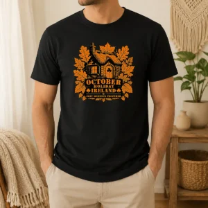 Pretty Nice October Holiday Ireland Cozy Stencil For Family Shirt