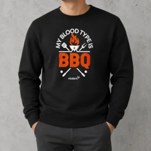 Nice My Blood Type Is BBQ Sweater