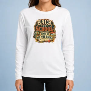 Top Back To School Excitement Western Vintage long sleeve shirt with retro design and classic fit