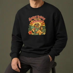 Awesome August Holiday Vintage Dog Chillout Sweater