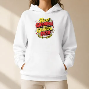 Perfect Pretty Grandparents Day Best Grandma Grandpa Ever Pop Art Hoodie