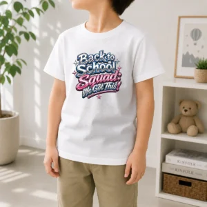 Top Back To School Squad Y2K Chrome Kids T-Shirt