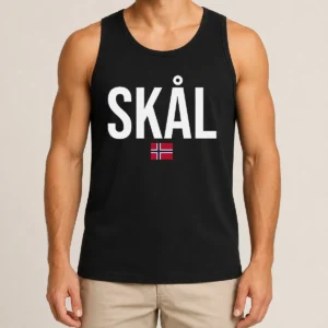 Original Hot Skal Norwegian Phrase Saying Gift Cheers In Norway Tank Top