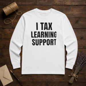 Hot I Tax Learning Support Long Sleeve Shirt