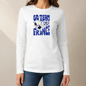 Top Snoopy France Go Team France World Cup 2026 Long Sleeve Shirt