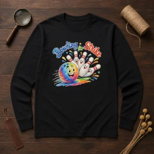 Official Bowling For Strike Watercolor Long Sleeve Shirt