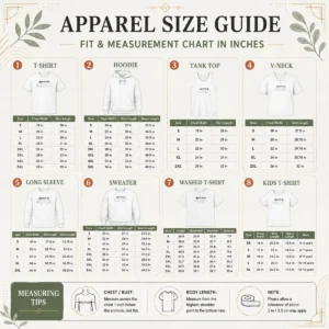 Size chart for Awesome Good Appetite For Smoke showing measurements in inches and cm