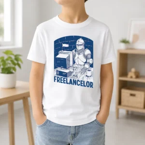 Funny Official Freelancer Knight Gaming Vintage Funny Gamer Kids T-Shirt