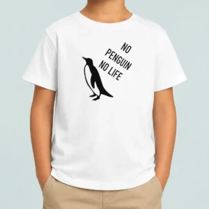 Official No Penguin No Life Kids T-Shirt
