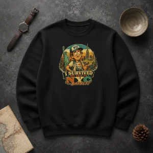 Premium I Survived My Trip To NYC Vintage Travel Humor Sweater