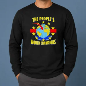 Nice The People'S World Champion long sleeve shirt in white with bold text design