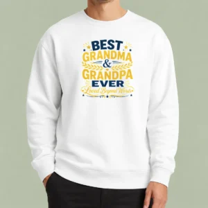 Pretty Good Grandparents Day Typography Family Love Sweater