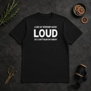Hot Original I Like My Worship Music Loud So I Can'T Hear My Enemy