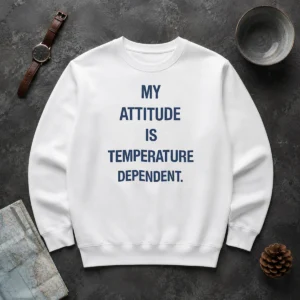 Good Awesome My Attitude Is Temperature Dependent Sweater