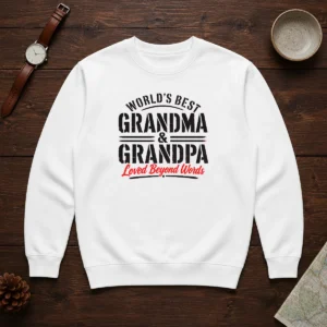 Official Grandparents Day Stencil Worlds Best Grandma Grandp Sweater