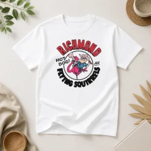 Original Richmond Flying Squirrels Hot Dog Flamingo Shirt