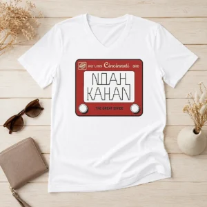 Premium Noah Kahan Great American Ball Park Cincinnati Reds Sticker July 01 2026 V-Neck Shirt