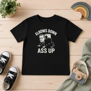 Pretty Mark Carney Elbows Down Ass Up Kids T-Shirt