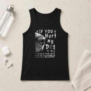 Premium If You Hurt My Dog I Can Make Your Death Look Like An Accident Tank Top