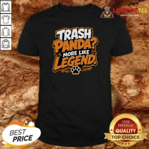 Premium Jimothy Viral Trash Panda Funny Humor Cartoon shirt optimized showing front view of soft cotton short sleeve tee