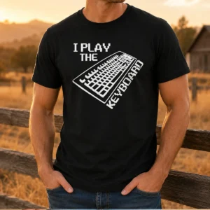 Original I Play The Keyboard Pixel Art Gamer Computer