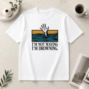 Awesome I'M Not Waving I'M Drowning