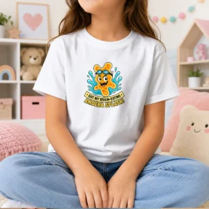 Original Playful Brain Amoeba Minimalist Humor Kids T-Shirt