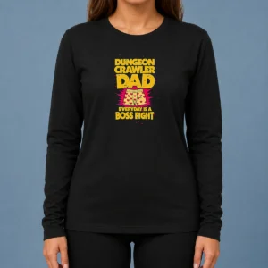 Nice Premium Dungeon Crawler Dad Long Sleeve Shirt