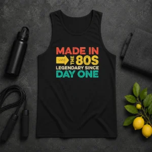 Funny Made In The 80s Legendary Since Day One Tank Top