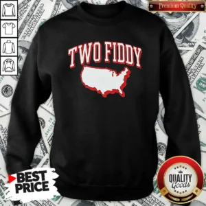 Pretty Good Two Fiddy Triple B USA Map Sweatshirt