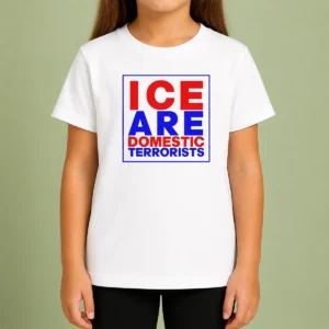 Pretty ICE Are Domestic Terrorists Kids T-Shirt