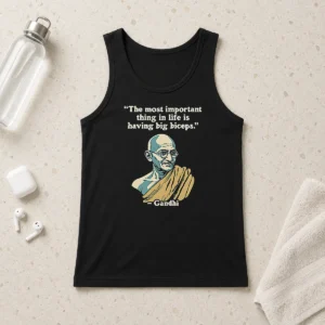 Nice Gandhi Important Quote Tank Top
