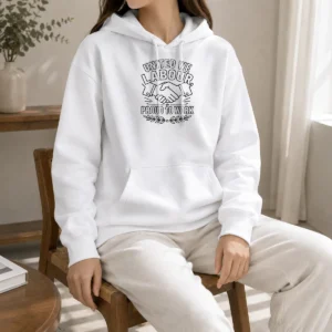 Official Labour Day Unity Line Art Shirt For Proud Workers Hoodie