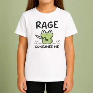 Premium Awesome Rage Consumes Me Frog Kids T-Shirt