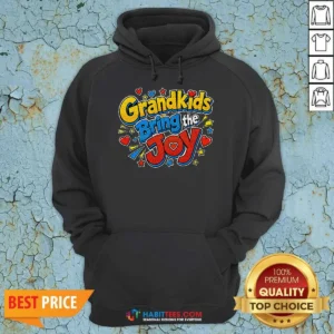 Hot Grandparents Day Grandkids Bring The Joy Pop Art Hoodie
